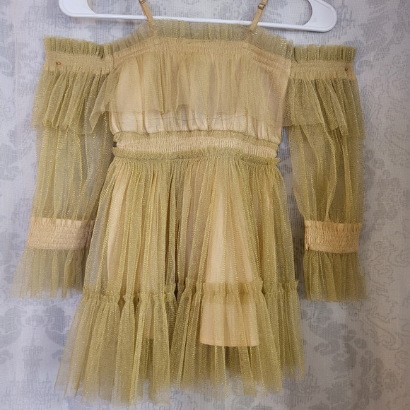 Ooh! La La Couture Girls Gold Sparkle Every Dress Size 5 and 4T - Picture 12 of 16